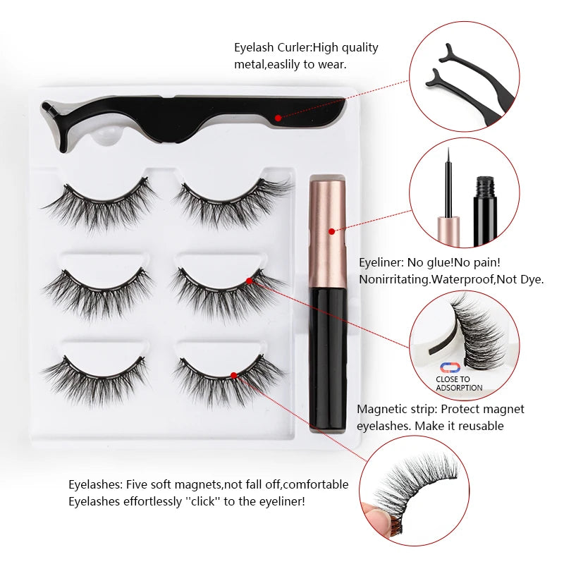 Viral Magnetic Eyelashes (As seen on TikTok)