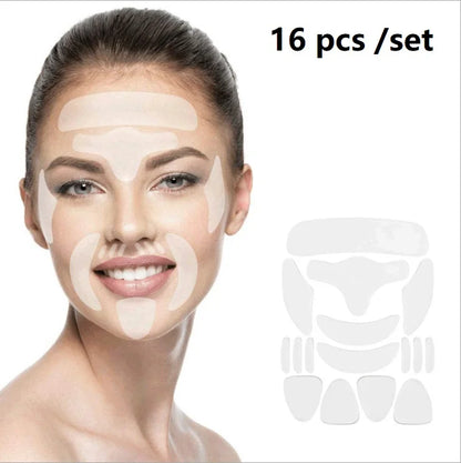 Reusable Silicone Anti Wrinkle Patches Face Forehead Neck Eye Anti-wrinkle Sticker Pad Face Lifting Mask Tapes Skin Care Tool